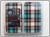 Skin Cover Iphone 3G 3GS Plaid Blu