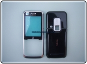 Cover Nokia 6120 Classic Cover Nera (Logo 3) ORIGINALE