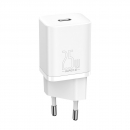 Baseus caricabatteria USB-C 25W super-si quick charger white