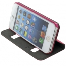 Flip Cover iPhone 5 Rosa Puloka ORIGINALE