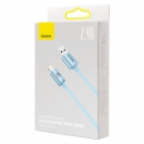 Baseus cavo dati Lightning 2.4A 1.2mt Crystal Shine sky blue