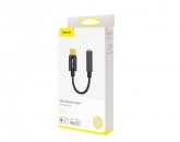 Baseus adattatore Type-C a jack 3.5mm black (per Samsung, ect.)