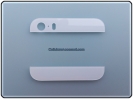 Vetrino superiore e inferiore iPhone 5S Bianco OEM Parts